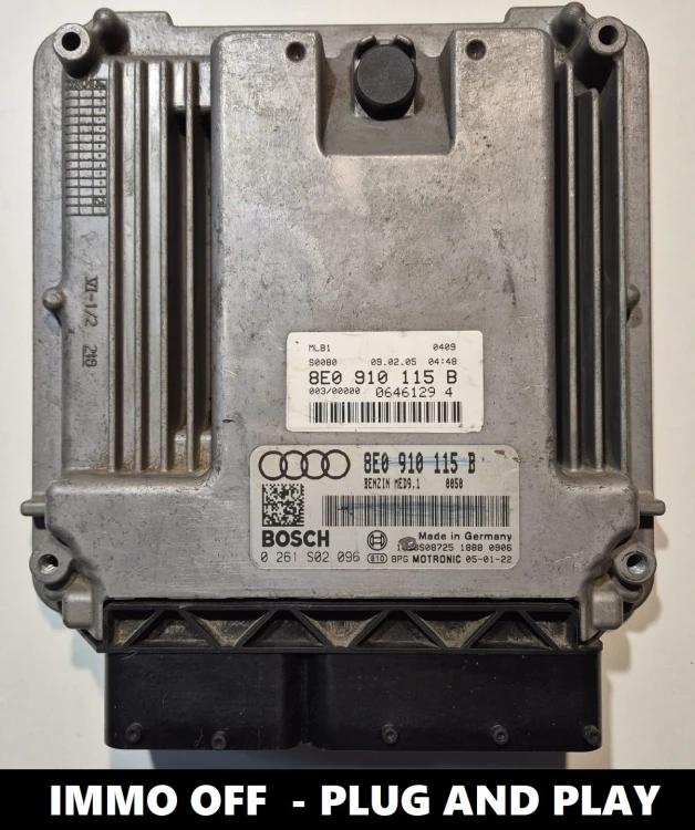 8E0910115B 0261S02096 sterownik silnika Bosch MED9.1 Audi A4 2.0 TFSI