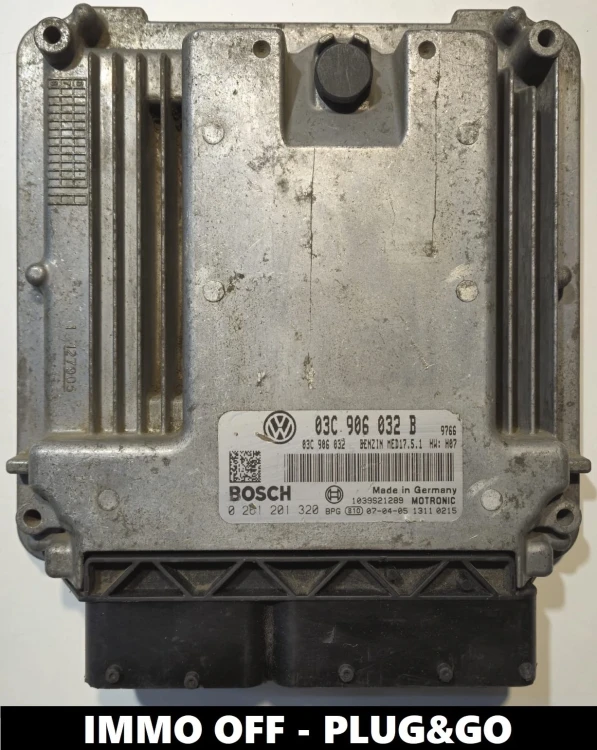 0261201320 03C906032B centralina do motor Bosch VW Golf V 1.4