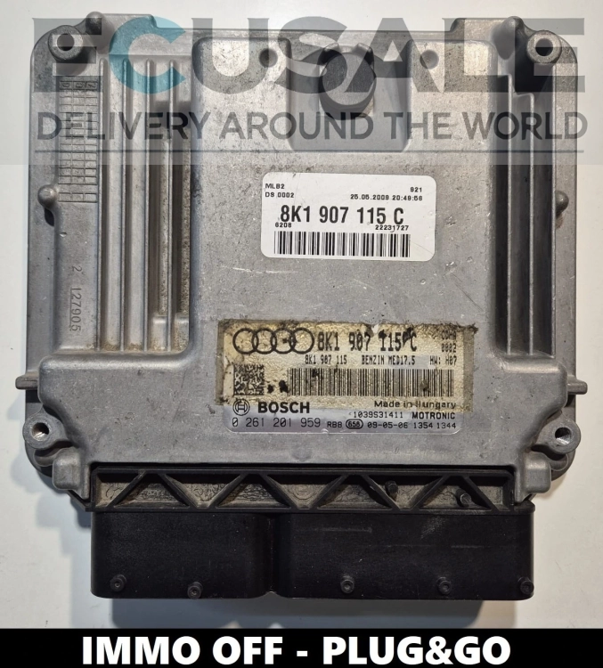 IMMO OFF   STEROWNIK SILNIKA  AUDI A4 S4 1.8  0261201959 8K1907115C PLUG&amp;PLAY .webp