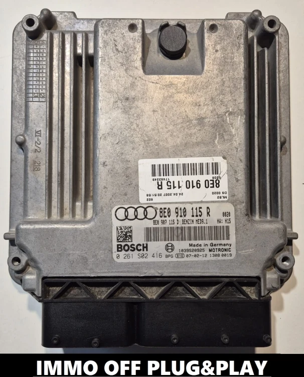 8E0910115R 0261S02416 engine ECU Bosch MED9.1 Audi A4 2.0