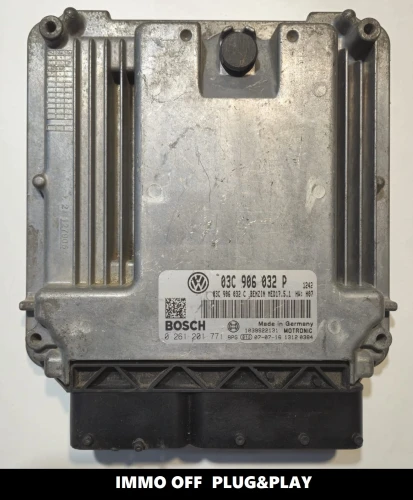 0261201771 03C906032P centralina do motor Bosch VW Golf V 1.4 TSI