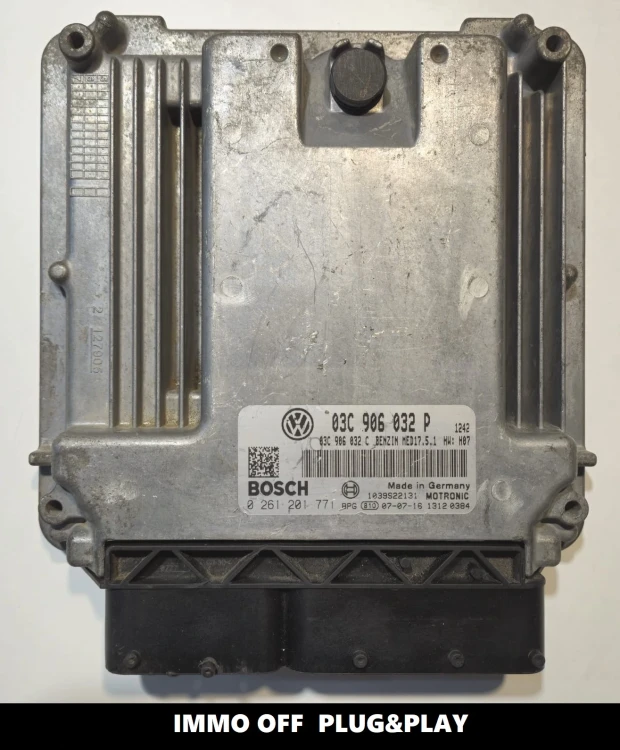0261201771 03C906032P engine ECU Bosch VW Golf V 1.4 TSI