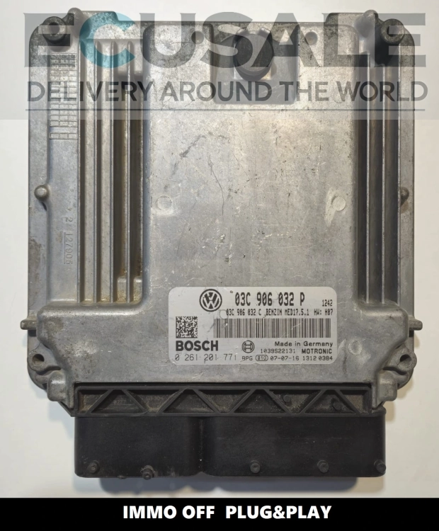ECU Engine VW GOLF V 0261201771 03C906032P  PLUG&amp;amp;amp;amp;PLAY