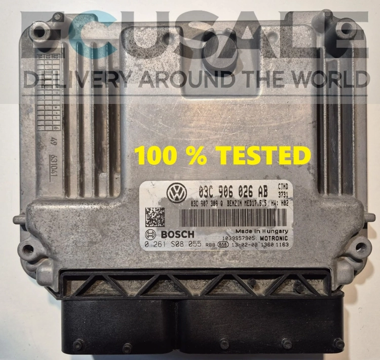 ECU Engine VW 0261S08055 03C906026AB