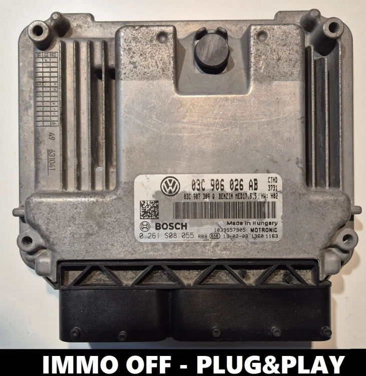 Centralita de motor VW 0261S08055 03C906026AB