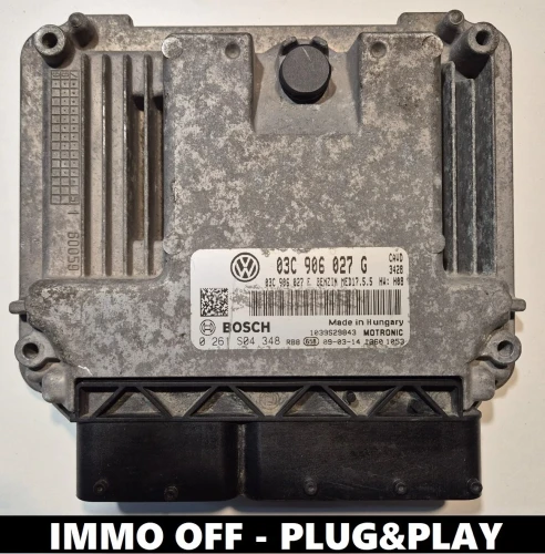 0261S04348 03C906027G centralina do motor Bosch VW Golf VI 1.4