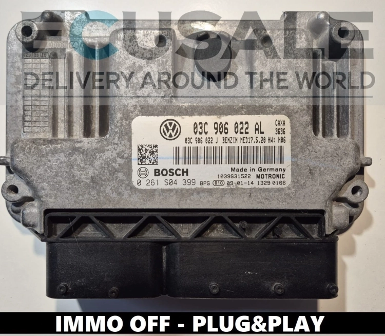 0261S04399 03C906022AL ECU Engine controller VW Audi Seat IMMO OFF