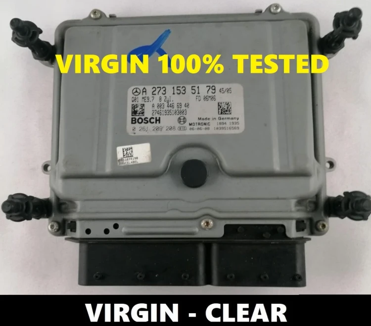 A2731535179 0261209208 engine ECU Mercedes-Benz 5.5 V8 petrol M273 Virgin CLK C209 / CLS C219 / E W211 / GL X164 / SL R230 50