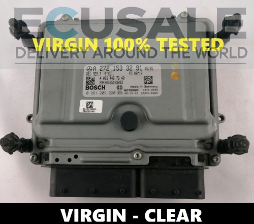 ECU mercedesa A2721533291 0261209220 ME9.7 Centralita de motor