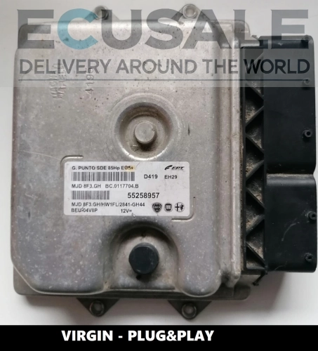 VIRGIN Motorsteuergerät Fiat Punto 1.3 55258957 MJD8F3.GH – Anschließen und losfahren, EGR OFF, CHIPTUNING