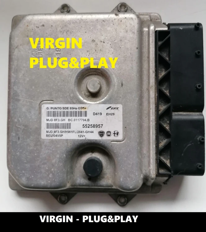 ECU 55258957 MJD8F3.GH for Fiat Punto 1.3 – VIRGIN Engine Controller, No Programming, with Tuning