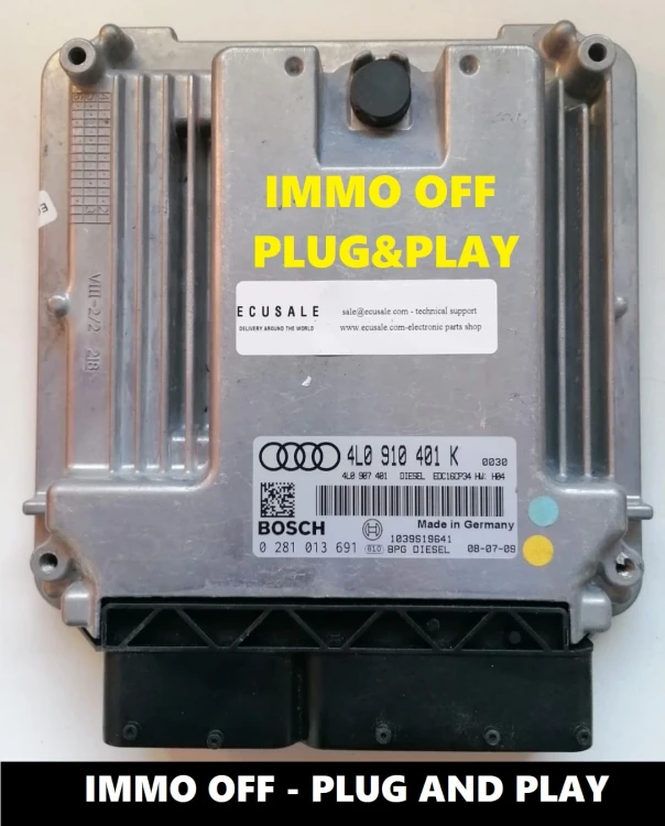 4L0910401K 0281013691 centralina Audi Q7 3.0 TDI – IMMO OFF Plug and Play