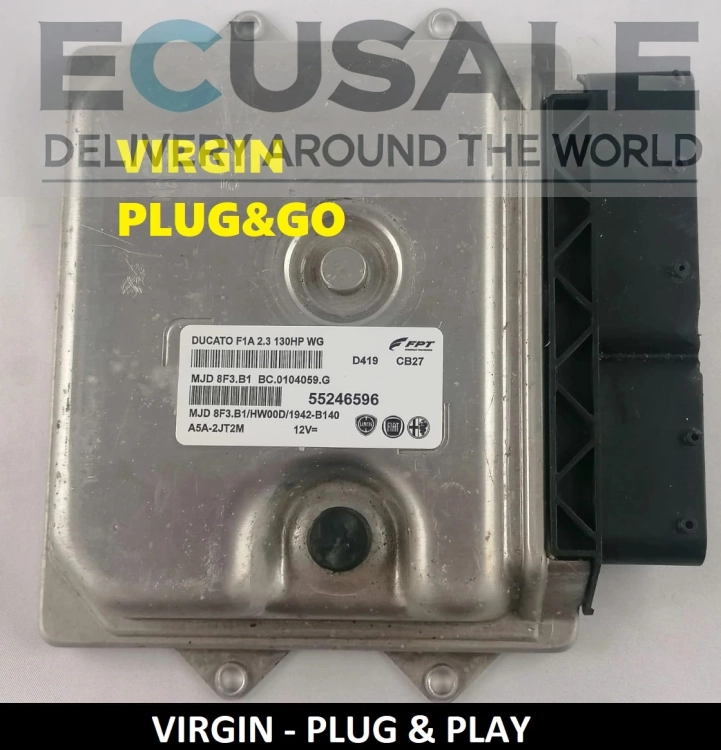 VIRGIN MOTORSTEUERGERÄT FIAT Ducato 2.3 55246596 MJD8F3.B1 Euro 5 – Plug &amp; Play, keine Programmierung erforderlich
