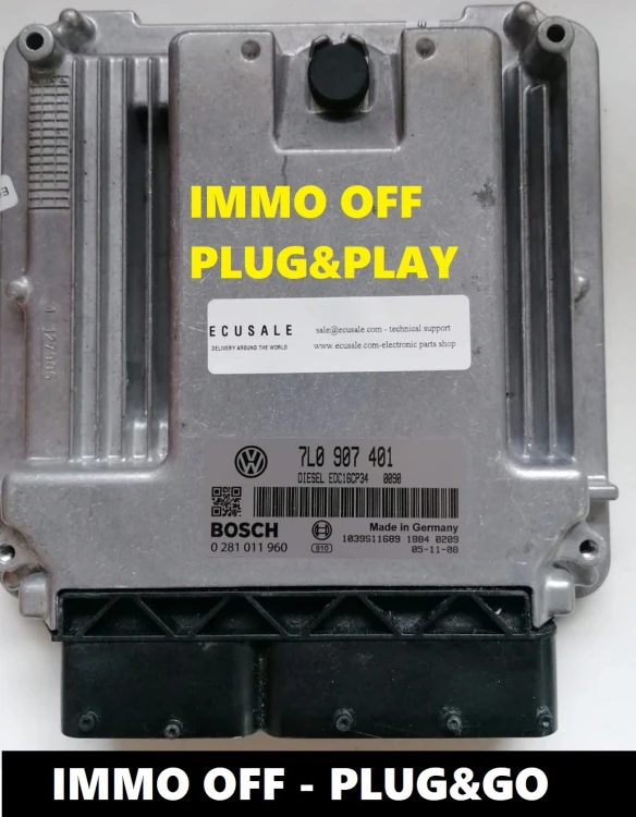 0281011960 7L0907401 sterownik silnika Bosch VW Touareg 3.0 TDI