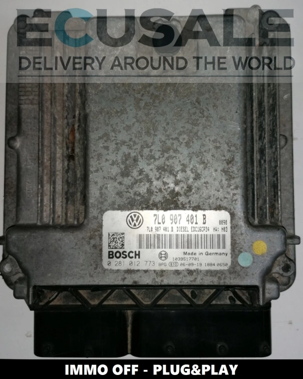 ecu VW Touareg 0281012773 7L0907401B IMMO OFF centralina