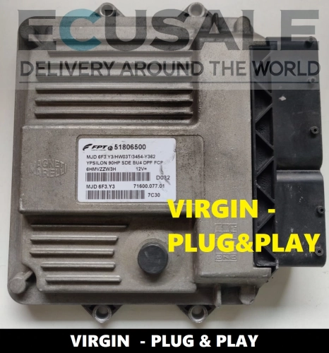 Centralina motore 51806500 MJD6F3Y3 per Lancia Ypsilon 1.3 – VERGINE – pronta all’uso