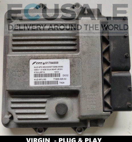 Sterownik silnika ECU  do Fiat Idea 1.3 Multijet – 51784559 MJD6F3.M3 przetestowany