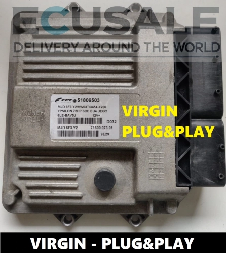 Centralina 51806503 MJD6F3Y2 per Lancia Ypsilon 1.3 – VIRGIN Plug  Play – senza programmazione