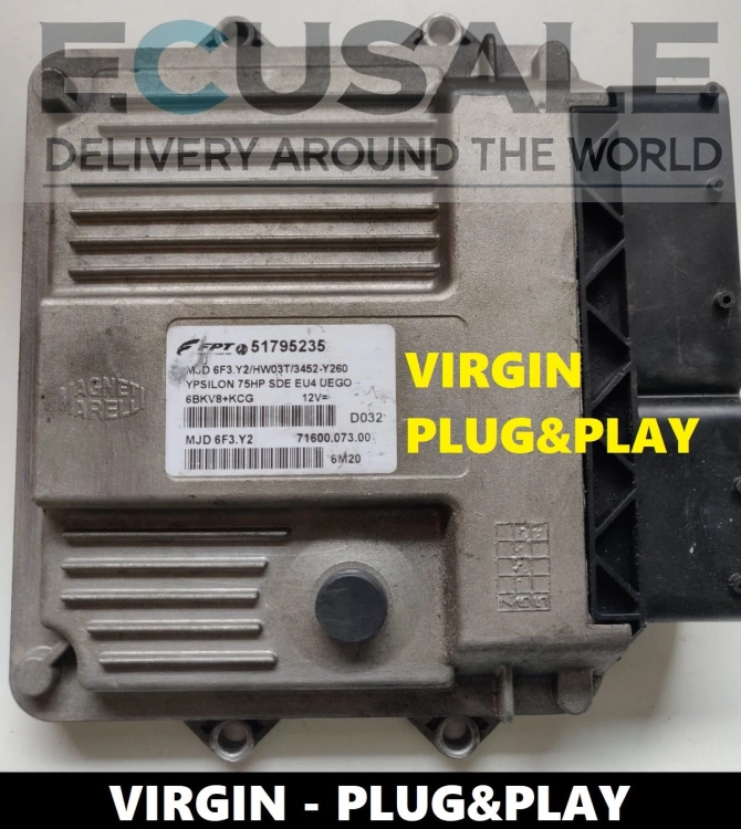 ECU 51795235 MJD6F3Y2 do Lancia Ypsilon 1.3 – sterownik VIRGIN Plug Play bez programowania