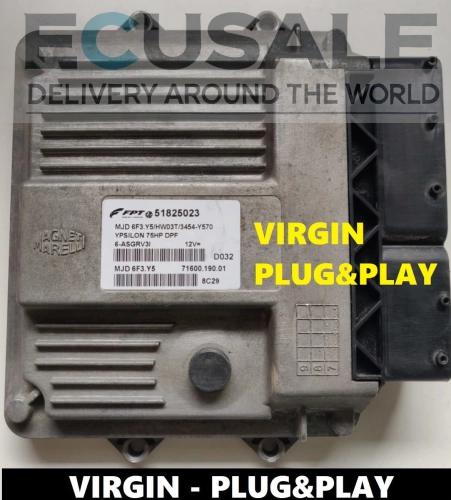 Centralita 51825023 MJD6F3Y5 para Lancia Ypsilon 1.3 – VIRGIN Plug and Play – sin necesidad de programación