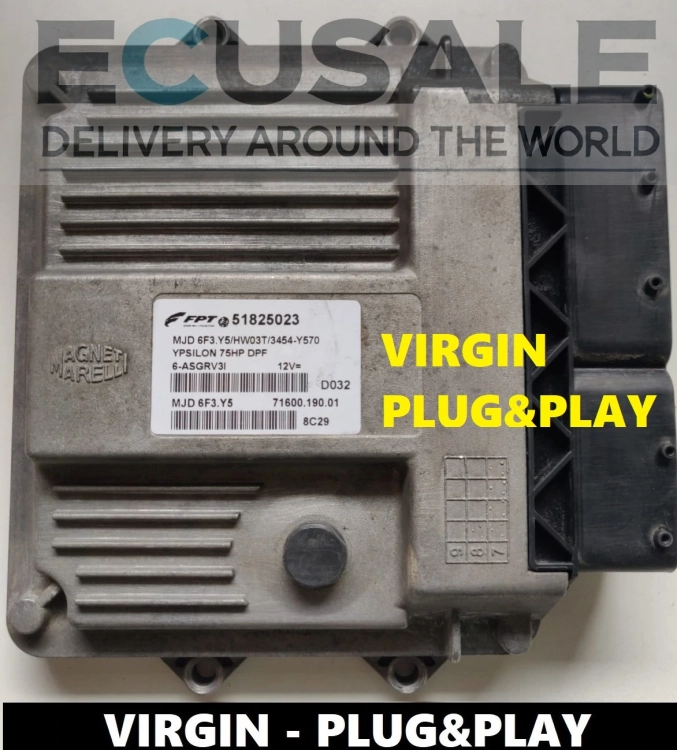 ECU 51825023 MJD6F3Y5 do Lancia Ypsilon 1.3 – sterownik VIRGIN Plug Play bez programowania
