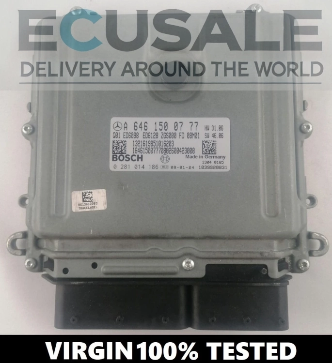 Sterownik silnika Mercedes A6461500777 Bosch 0281014186 2.2 CDI OM646 VIRGIN ECU