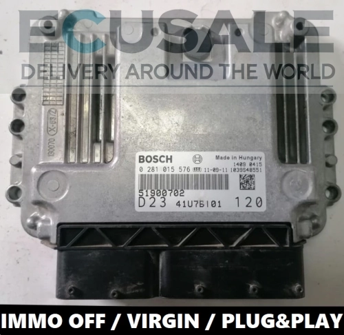 ECU 51900702 fiat  ducato  2.3  immo off 0281015576 CENTRALITA