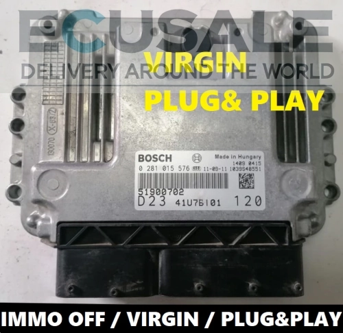 ECU 51900702 fiat  ducato  2.3  immo off 0281015576 CENTRALITA