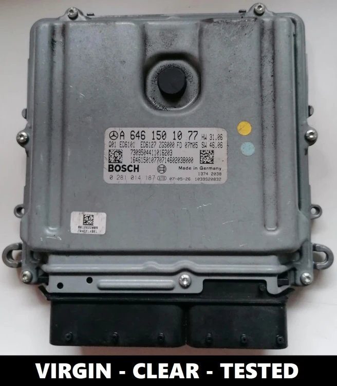 A6461501077 0281014187 centralina motore Mercedes-Benz 2.2 CDI OM646 Virgin Vito W639 115 CDI