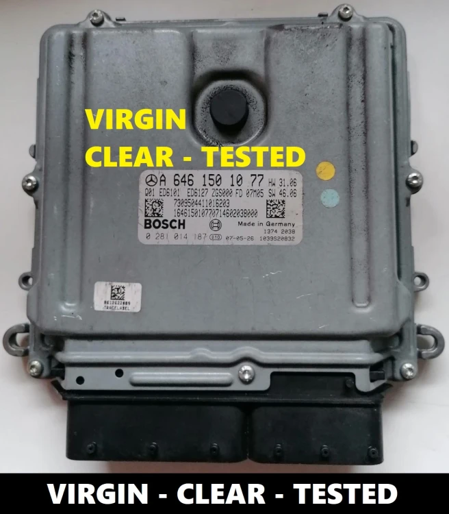 A6461501077 0281014187 engine ECU Mercedes-Benz 2.2 CDI OM646 Virgin Vito W639 115 CDI – additional view