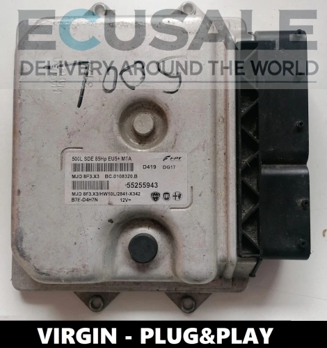 ECU 55255943 MJD8F3.X3 para Fiat Ducato 2.3 – Centralita de Motor VIRGEN, lista para instalar con tuning