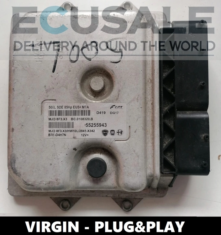 ECU 55255943 MJD8F3.X3 per Fiat Ducato 2.3 – Centralina Motore VERGINE pronta per l’installazione con tuning