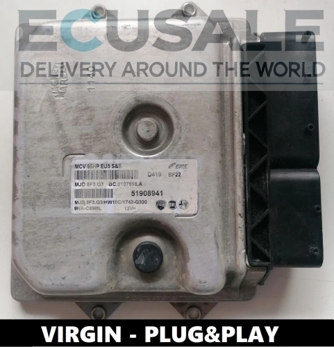 ECU 51908941 MJD8F3.Q3 per Fiat Ducato 2.3 Multijet – Centralina Motore VERGINE con tuning – Nessuna codifica richiesta