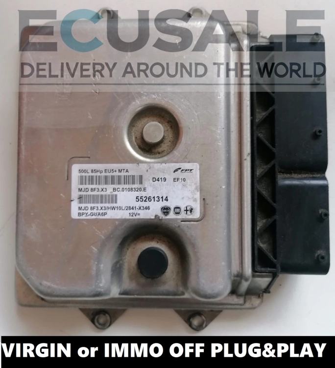 Centralina del Motore FIAT 1.3 Multijet MJD8F3.X3 55261314 in modalità VERGINE – Plug &amp; Play con EGR OFF e CHIP TUNING