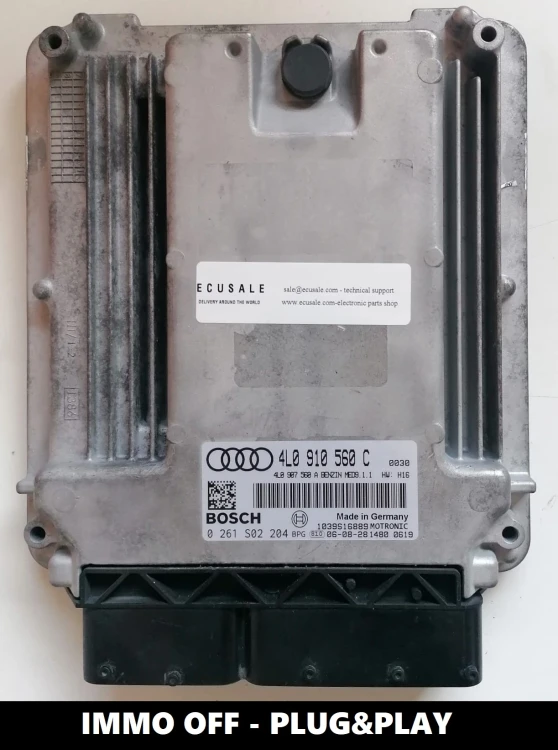 4L0910560C 0261S02204 sterownik silnika Bosch MED9.1.1 Audi Q7 4.2 V8