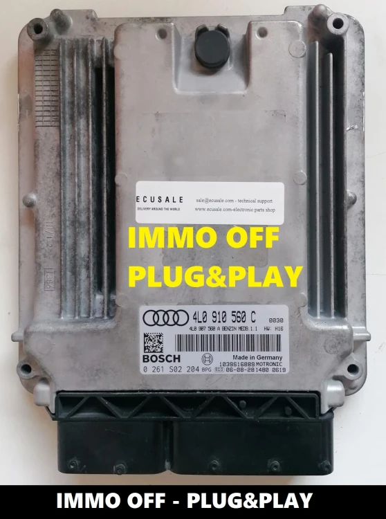 0261S02204 4L0910560C sterownik silnika Bosch MED9.1.1 Audi Q7 4.2 V8 IMMO OFF Plug and Play