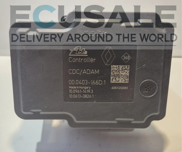 Typenschild der ABS-Pumpe Renault Laguna – Steuergerät 000403166D1.webp