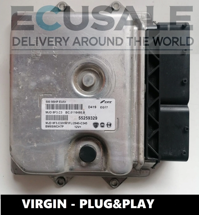 Sterownik silnika FIAT 500 1.3 MJET 55259329 MJD8F3.C3 w trybie VIRGIN – ECU Plug&amp;Play Magneti Marelli