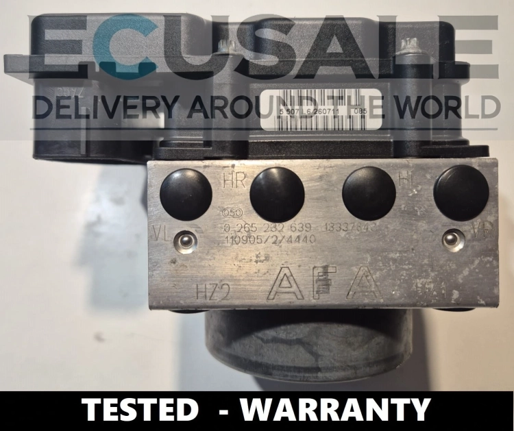 Complete ABS pump with ECU for Opel Corsa D – Bosch 0265232639 AFA, tested and functional.webp