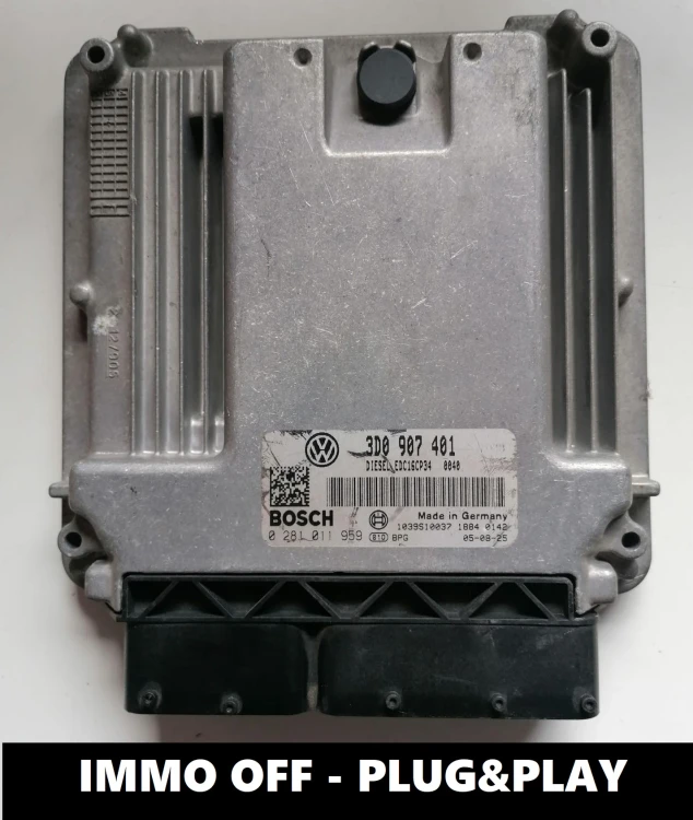 0281011959 3D0907401 centralina do motor Bosch VW Phaeton 3.0