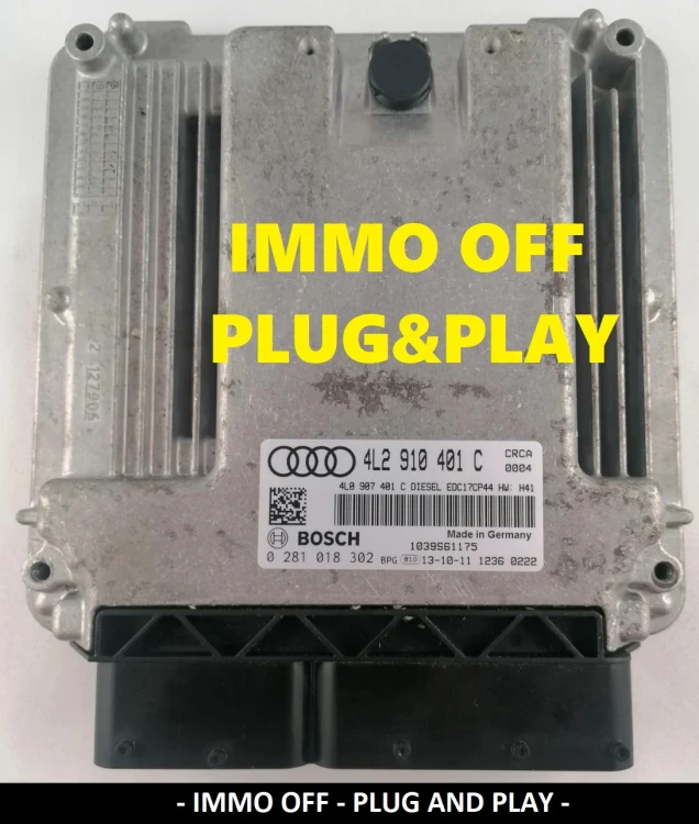 4L2910401C 0281018302 ECU Audi Q7 3.0 TDI – IMMO OFF Plug and Play