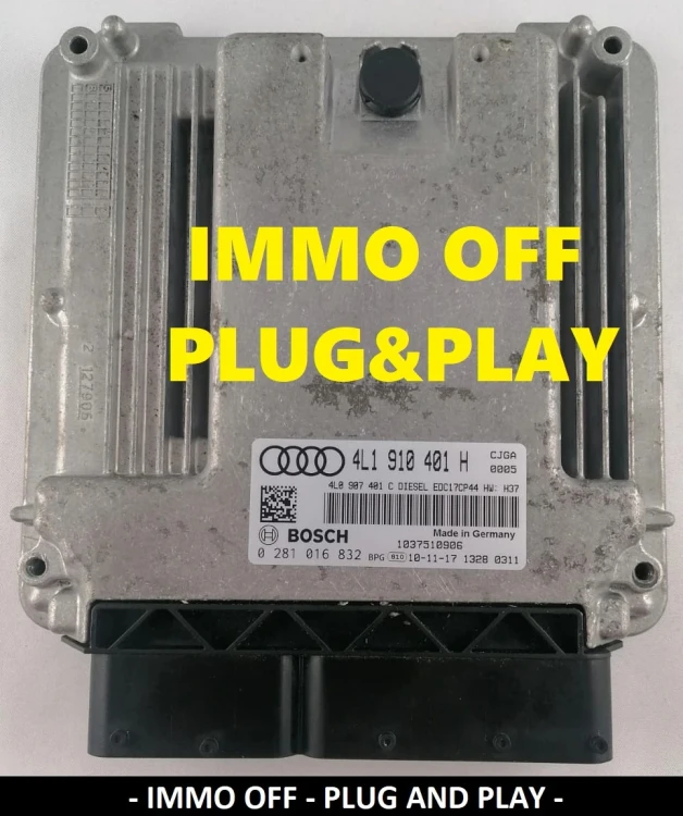 4L1910401H 0281016832 ECU Audi Q7 3.0 TDI – IMMO OFF Plug and Play