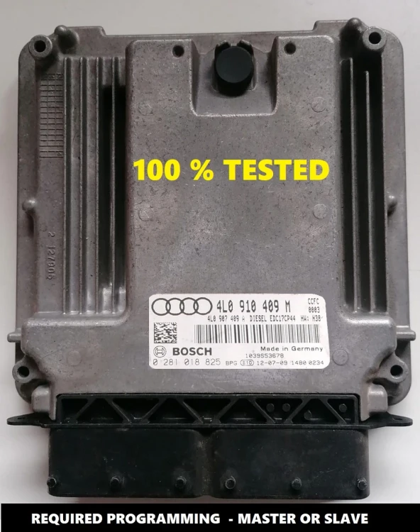 4L0910409M 0281018825 master / slave ECU Audi Q7 4.2 TDI V8