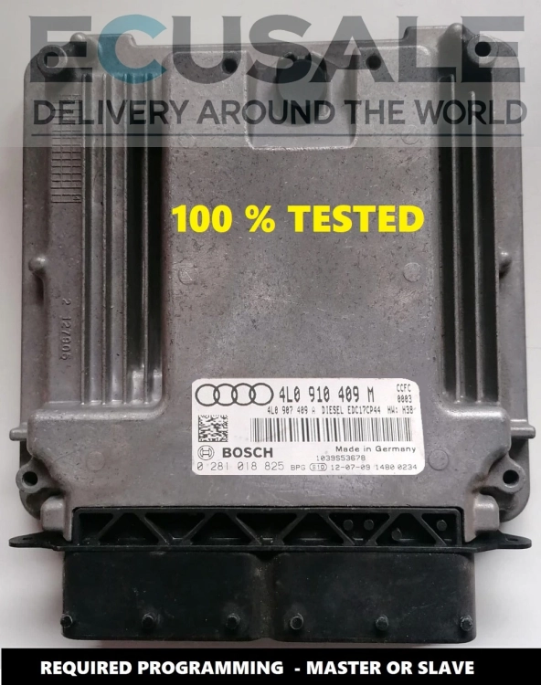 ECU 0281018825 Audi Q7 V8 4L0910409M