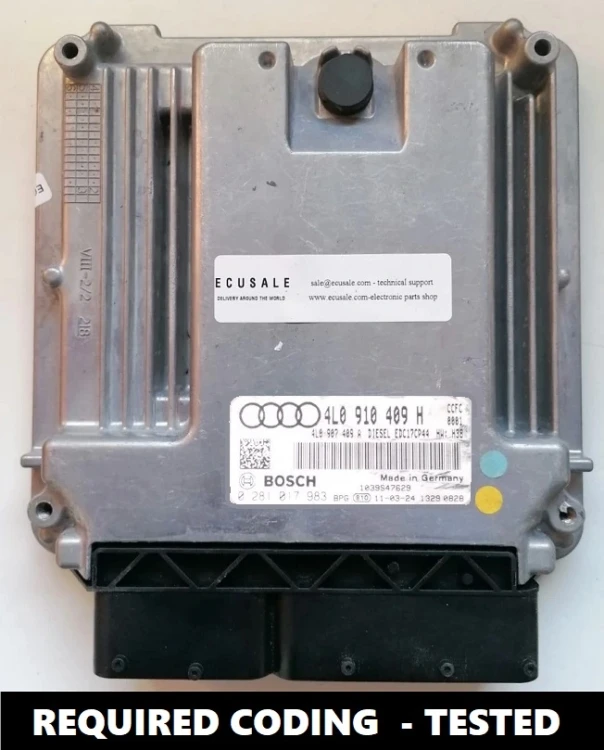 0281017983 4L0910409H Bosch EDC17CP44 engine ECU Audi Q7 4.2 TDI