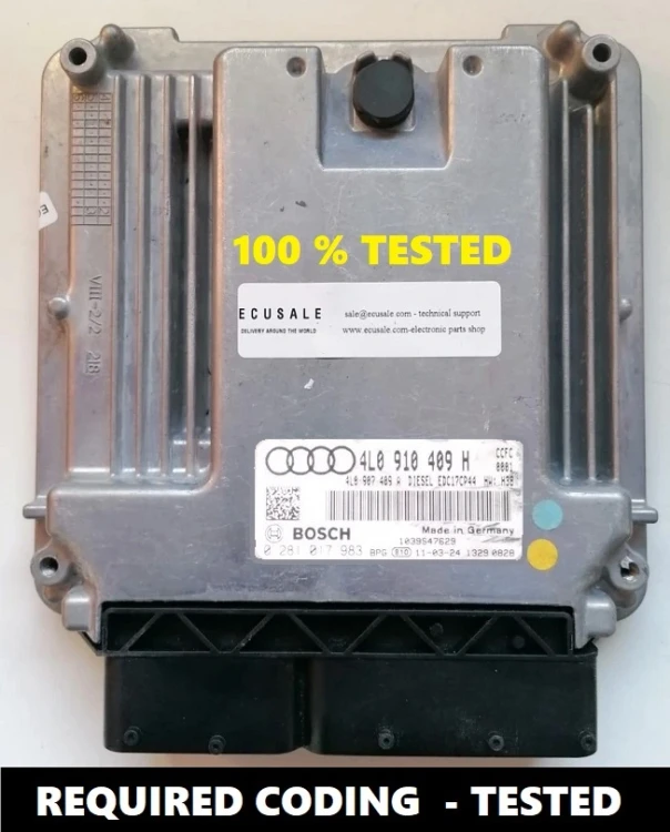 4L0910409H 0281017983 master / slave ECU Audi Q7 4.2 TDI V8