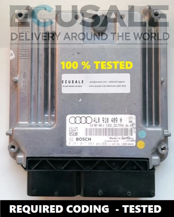 ECU Bosch 0281017983 Audi Q7 V8 4L0910409H CENTRALINA