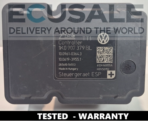 Sterownik ABS 1K0907379BL 10061939551 zamontowany na pompie ABS 1K0614517DP