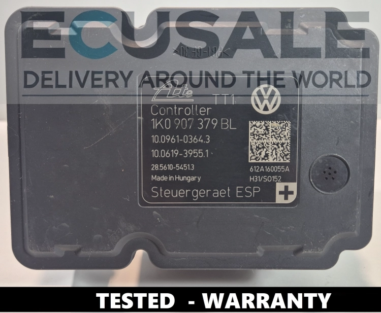 ABS controller 1K0907379BL 10061939551 mounted on ABS pump 1K0614517DP