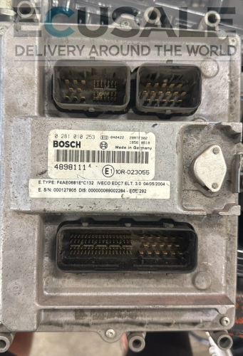 Centralina do motor 0281010253 (4898111) destinada ao Iveco Eurocargo Tector.